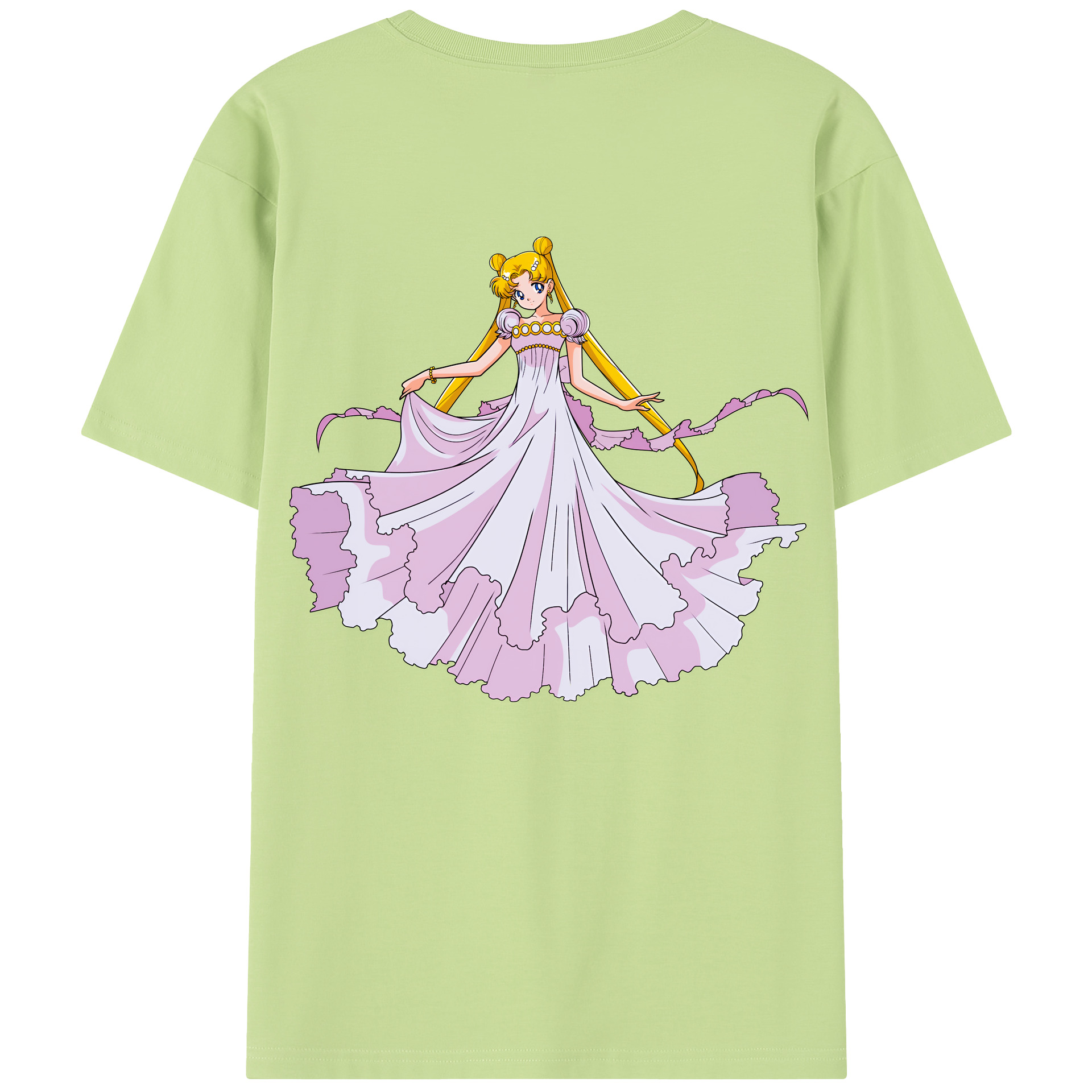 （画像用） 美少女戦士セーラームーン 愛野 美奈子 あいの みなこ Sailor Moon Aino Minako 綿100％半袖Tシャツ（背面プリント）